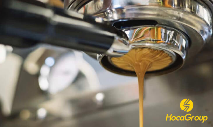 HocaGroup sửa chữa máy cà phê bị rò rỉ từ miệng đầu group 
