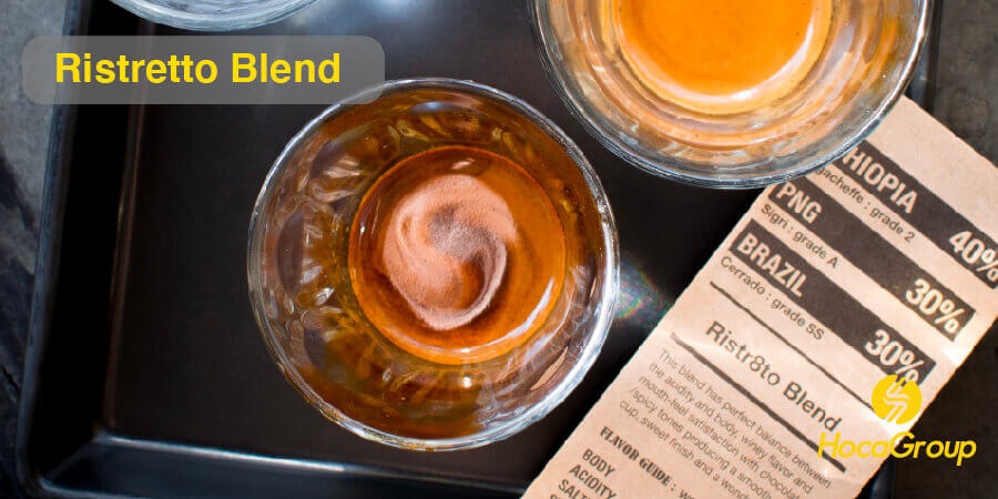 Hương vị Ristretto Blend đặt biệt hơn espresso. Ảnh: HocaGroup
