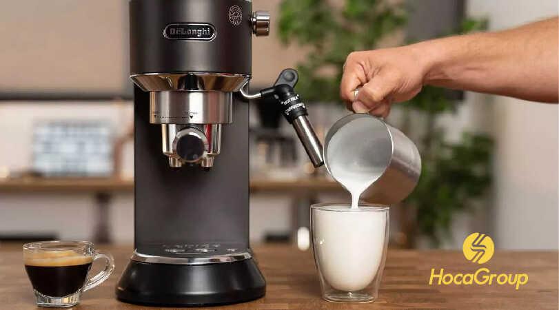 Ly sữa từ máy cafe delonghi ec 685